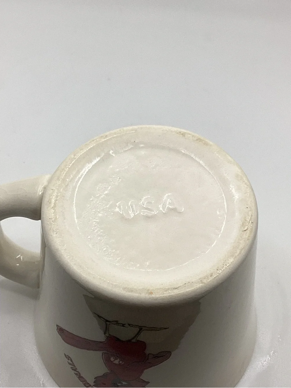 vintage white ceramic St. Louis Cardinals coffee mug